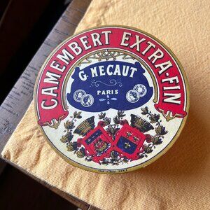 Vintage Camembert Extra -Fin collector appetizer plates rare set of 4 5in dis  i